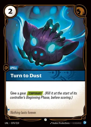 Turn to Dust [UNL-070] — ฟอยล์