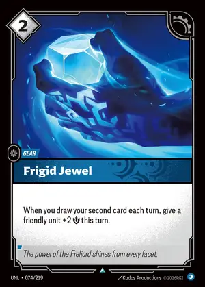 Frigid Jewel UNL-074 ปกติ — การ์ด Riftbound