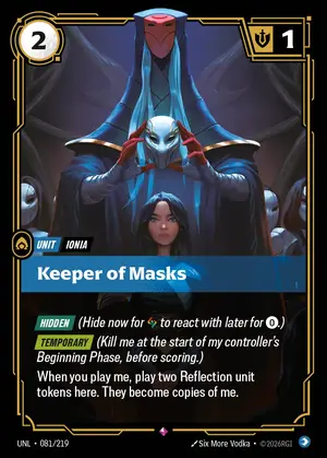 Keeper of Masks [UNL-081] — ฟอยล์