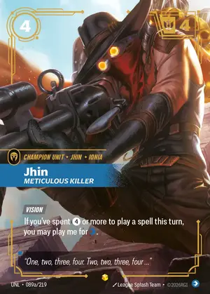 Jhin - Meticulous Killer [UNL-089A] — ฟอยล์