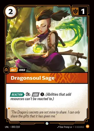 Dragonsoul Sage [UNL-093] — ปกติ