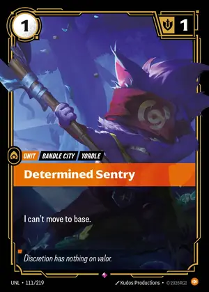 Determined Sentry [UNL-111] — ฟอยล์