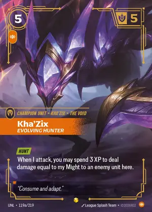 Kha'Zix - Evolving Hunter [UNL-119A] — ฟอยล์