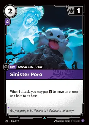 Sinister Poro [UNL-137] — ปกติ