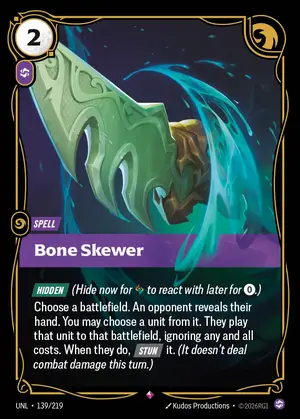 Bone Skewer [UNL-139] — ฟอยล์