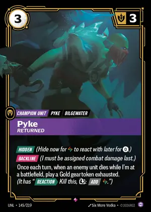 Pyke - Returned [UNL-145] — ฟอยล์