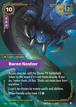 Baron Nashor UNL-147 ฟอยล์ — การ์ด Riftbound