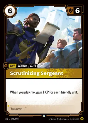 Scrutinizing Sergeant [UNL-157] — ปกติ