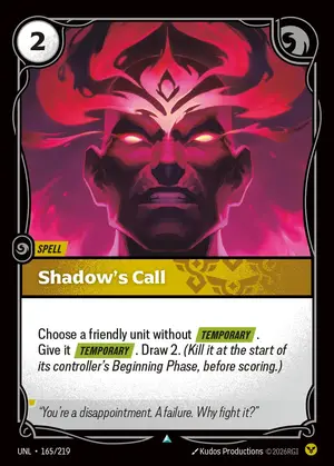 Shadow's Call [UNL-165] — ปกติ