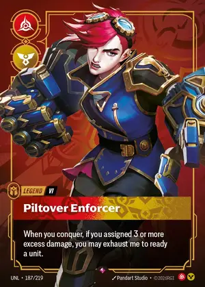 Vi - Piltover Enforcer [UNL-187] — ฟอยล์