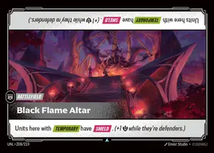 Black Flame Altar UNL-208 ปกติ — การ์ด Riftbound