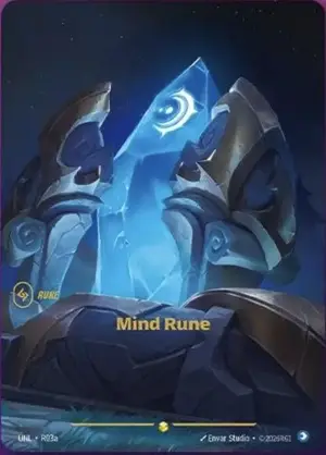 Mind Rune UNL-R03a ฟอยล์ — รูน Riftbound