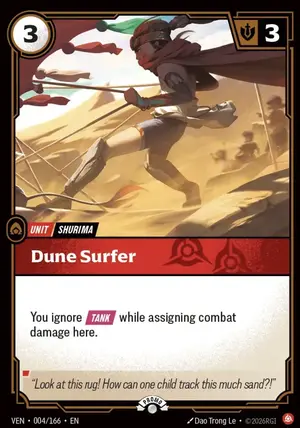 Dune Surfer (Vendetta Nexus Night Promo) VEN-004-P ฟอยล์ — การ์ด Riftbound