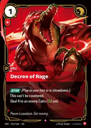Decree of Rage [VEN-015] — ฟอยล์