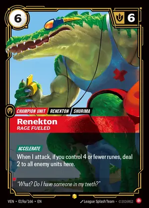 Renekton - Rage Fueled [VEN-019A] — ฟอยล์