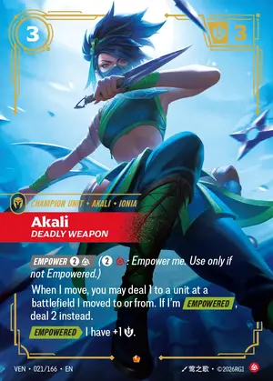 Akali - Deadly Weapon [VEN-021] — ฟอยล์