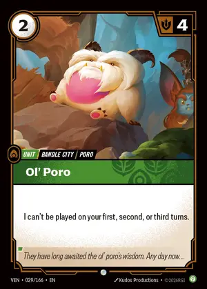 Ol' Poro [VEN-029] — ปกติ