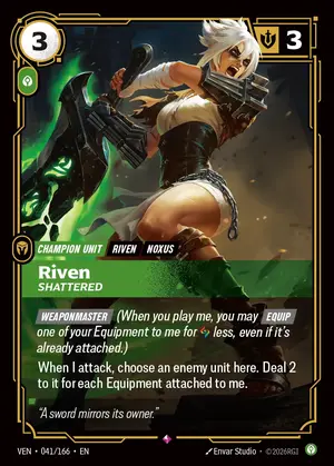 Riven - Shattered [VEN-041] — ฟอยล์