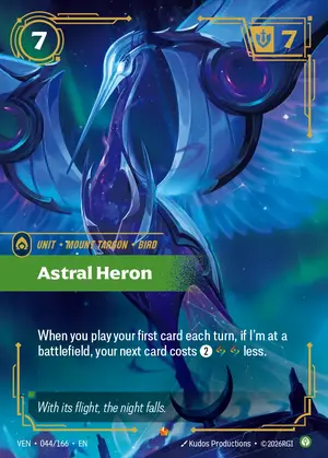 Astral Heron VEN-044 ฟอยล์ — การ์ด Riftbound