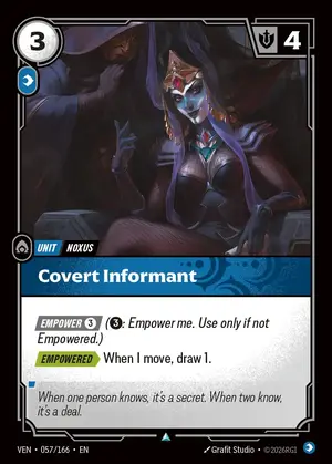 Covert Informant VEN-057 ปกติ — การ์ด Riftbound