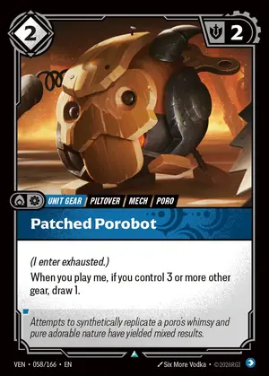 Patched Porobot VEN-058 ฟอยล์ — การ์ด Riftbound