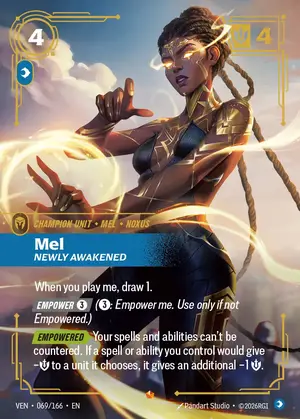 Mel - Newly Awakened VEN-069 ฟอยล์ — การ์ด Riftbound