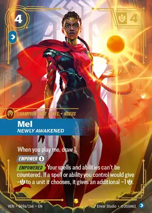 Mel - Newly Awakened VEN-069A ฟอยล์ — การ์ด Riftbound