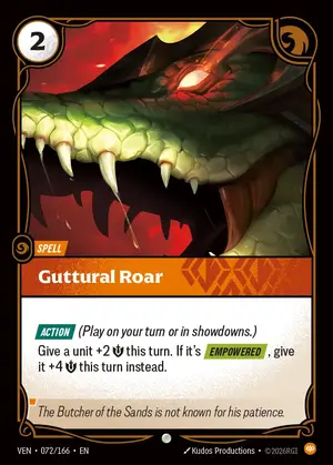 Guttural Roar [VEN-072] — ปกติ