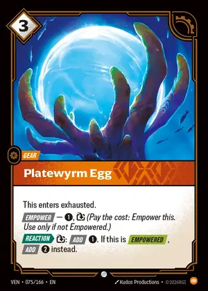 Platewyrm Egg [VEN-075] — ปกติ