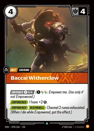 Baccai Witherclaw [VEN-078] — ปกติ
