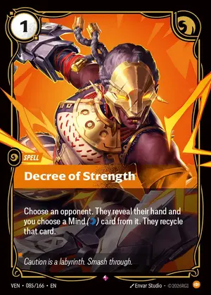 Decree of Strength [VEN-085] — ฟอยล์
