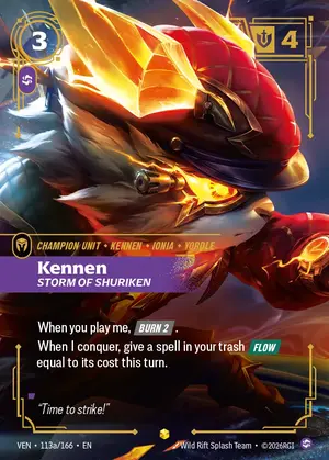 Kennen - Storm of Shuriken [VEN-113A] — ฟอยล์