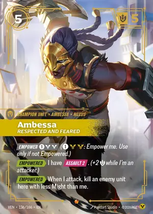 Ambessa - Respected and Feared [VEN-136] — ฟอยล์