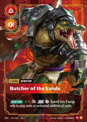 Renekton - Butcher of the Sands [VEN-141] — ฟอยล์
