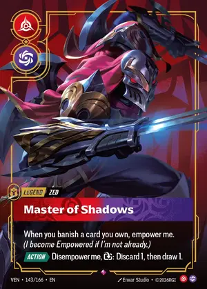 Zed - Master of Shadows [VEN-143] — ฟอยล์