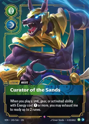 Nasus - Curator of the Sands [VEN-145] — ฟอยล์