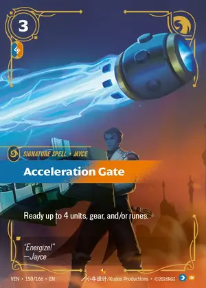 Acceleration Gate VEN-150 ฟอยล์ — การ์ด Riftbound