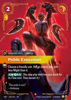 Public Execution VEN-154 ฟอยล์ — การ์ด Riftbound