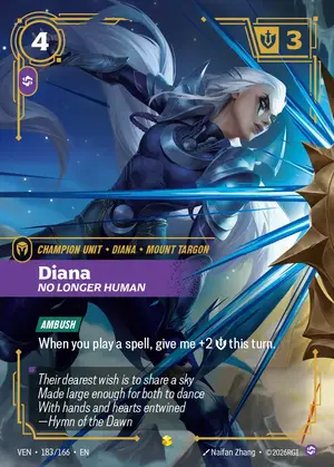 Diana - No Longer Human VEN-183 ฟอยล์ — การ์ด Riftbound