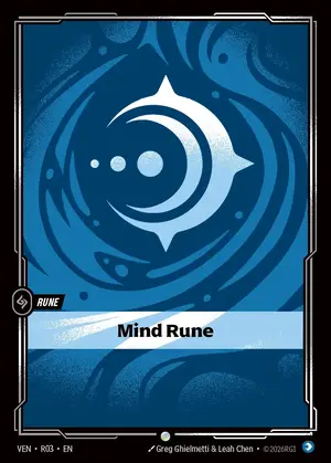 รูนน้ำเงิน Mind Rune (R03) — ปกติ (คละเซ็ต)