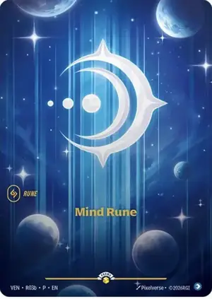 Mind Rune (Vendetta Nexus Night Promo) VEN-R03b-P ฟอยล์ — รูน Riftbound