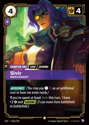 Sivir - Mercenary [SFD-143A] — ฟอยล์