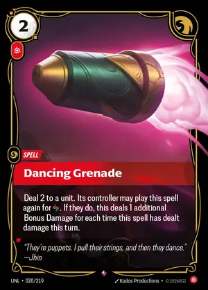 Dancing Grenade [UNL-020] — ฟอยล์